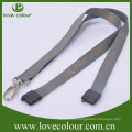 New style polyester gray computer lanyard with custom hook